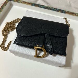 Dior saddle nano pouch (wallet chain)